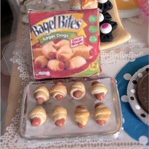 Handmade miniature Bagel Bites